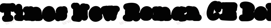 Times New Roman CE Bold字体转换